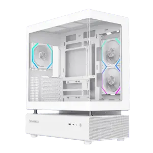 Корпус GAMEMAX комп'ютерний Midi Tower без блока живлення ATX,M-ATX,ITX. (Support BTF),Tempered Glass,Mesh N80 WH UA