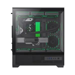 Корпус GAMEMAX комп'ютерний Midi Tower без блока живлення E-ATX,ATX, M-ATX,ITX, Tempered Glass,Mesh,USB3.2x VISTA 2 AB UA