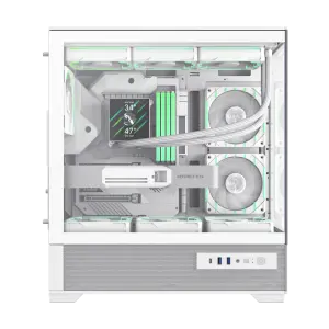 Корпус GAMEMAX комп'ютерний Midi Tower без блока живлення E-ATX,ATX, M-ATX,ITX, Tempered Glass,Mesh,USB3.2x VISTA 2 AW UA