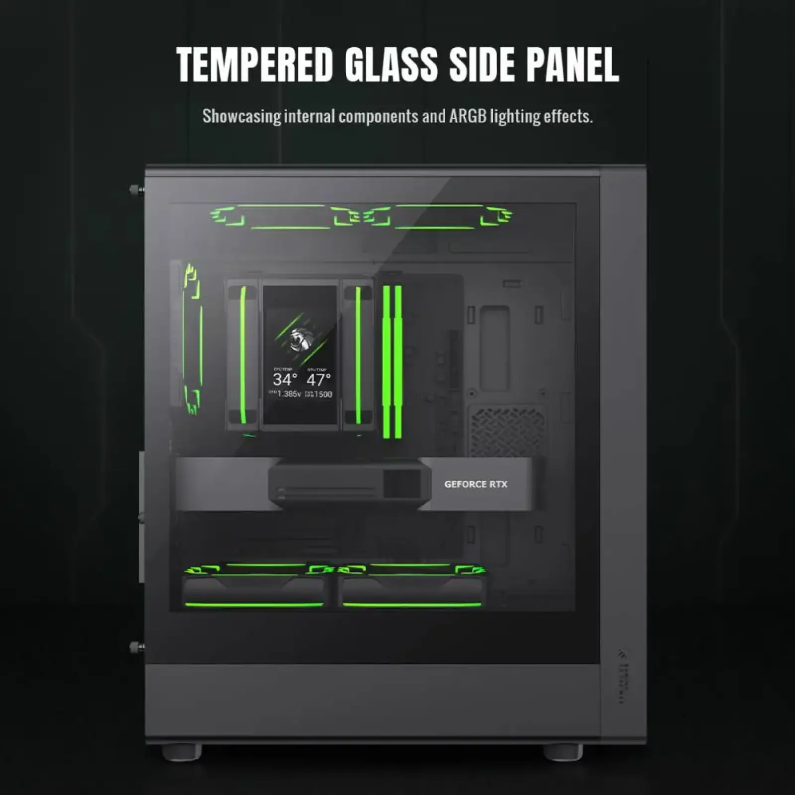 Корпус GAMEMAX комп'ютерний Mini Tower без блока живлення M-ATX,ITX, Tempered Glass,Mesh,USB2.0*1,USB3.0*1 AERIS 330 GB UA