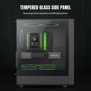 Корпус GAMEMAX комп'ютерний Mini Tower без блока живлення M-ATX,ITX, Tempered Glass,Mesh,USB2.0*1,USB3.0*1 AERIS 330 GB UA