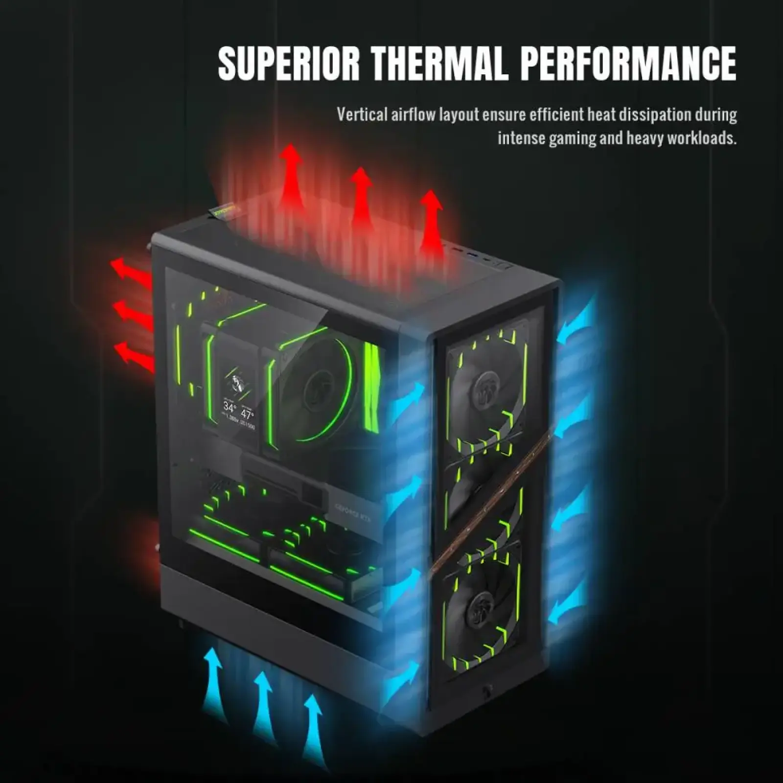 Корпус GAMEMAX комп'ютерний Mini Tower без блока живлення M-ATX,ITX, Tempered Glass,Mesh,USB2.0*1,USB3.0*1 AERIS 330 GB UA