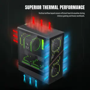 Корпус GAMEMAX комп'ютерний Mini Tower без блока живлення M-ATX,ITX, Tempered Glass,Mesh,USB2.0*1,USB3.0*1 AERIS 330 GB UA