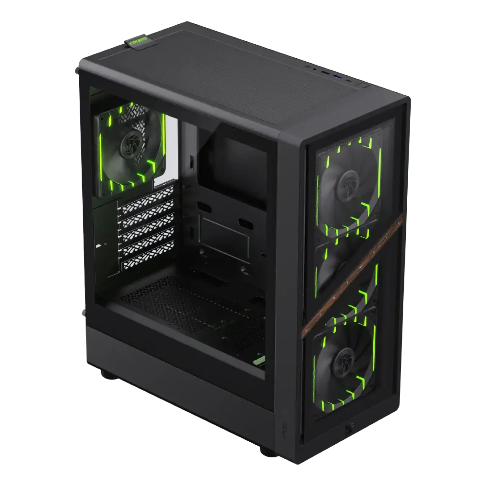 Корпус GAMEMAX комп'ютерний Mini Tower без блока живлення M-ATX,ITX, Tempered Glass,Mesh,USB2.0*1,USB3.0*1 AERIS 330 GB UA