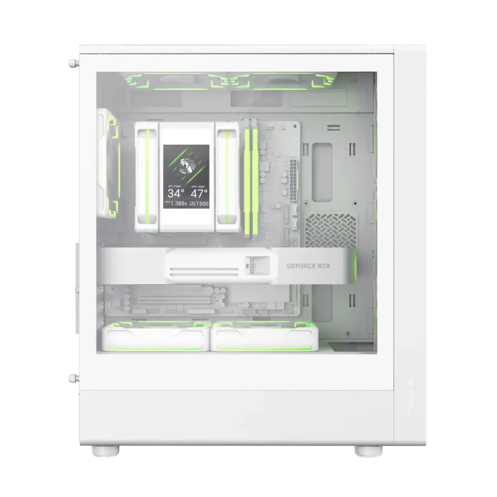 Корпус GAMEMAX комп'ютерний Mini Tower без блока живлення M-ATX,ITX, Tempered Glass,Mesh,USB2.0*1,USB3.0*1 AERIS 330 GW UA