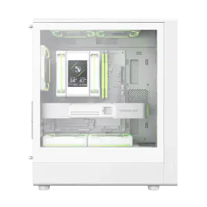 Корпус GAMEMAX комп'ютерний Mini Tower без блока живлення M-ATX,ITX, Tempered Glass,Mesh,USB2.0*1,USB3.0*1 AERIS 330 GW UA