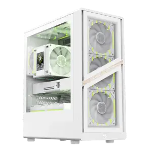 Корпус GAMEMAX комп'ютерний Mini Tower без блока живлення M-ATX,ITX, Tempered Glass,Mesh,USB2.0*1,USB3.0*1 AERIS 330 GW UA