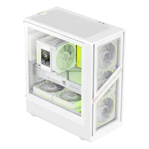Корпус GAMEMAX комп'ютерний Mini Tower без блока живлення M-ATX,ITX, Tempered Glass,Mesh,USB2.0*1,USB3.0*1 AERIS 330 GW UA