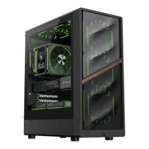 Корпус GAMEMAX комп'ютерний Mini Tower без блока живлення M-ATX,ITX, Tempered Glass,Mesh,USB2.0*1,USB3.0*1 AERIS 330 MB UA