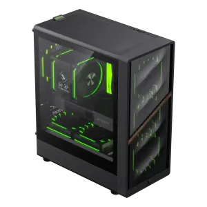 Корпус GAMEMAX комп'ютерний Mini Tower без блока живлення M-ATX,ITX, Tempered Glass,Mesh,USB2.0*1,USB3.0*1 AERIS 330 MB UA