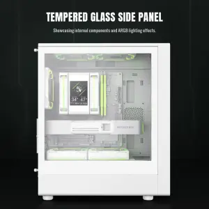 Корпус GAMEMAX комп'ютерний Mini Tower без блока живлення M-ATX,ITX, Tempered Glass,Mesh,USB2.0*1,USB3.0*1 AERIS 330 MW UA