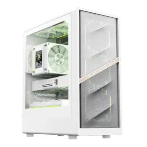 Корпус GAMEMAX комп'ютерний Mini Tower без блока живлення M-ATX,ITX, Tempered Glass,Mesh,USB2.0*1,USB3.0*1 AERIS 330 MW UA