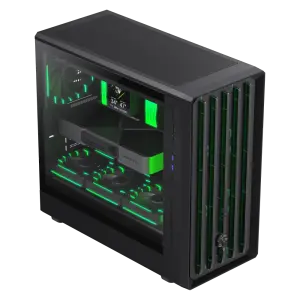 Корпус GAMEMAX комп'ютерний Mid Tower без блока живлення ATX, M-ATX,ITX, Tempered Glass,Mesh,USB3.0x2,Type- CLAW 460 BK UA