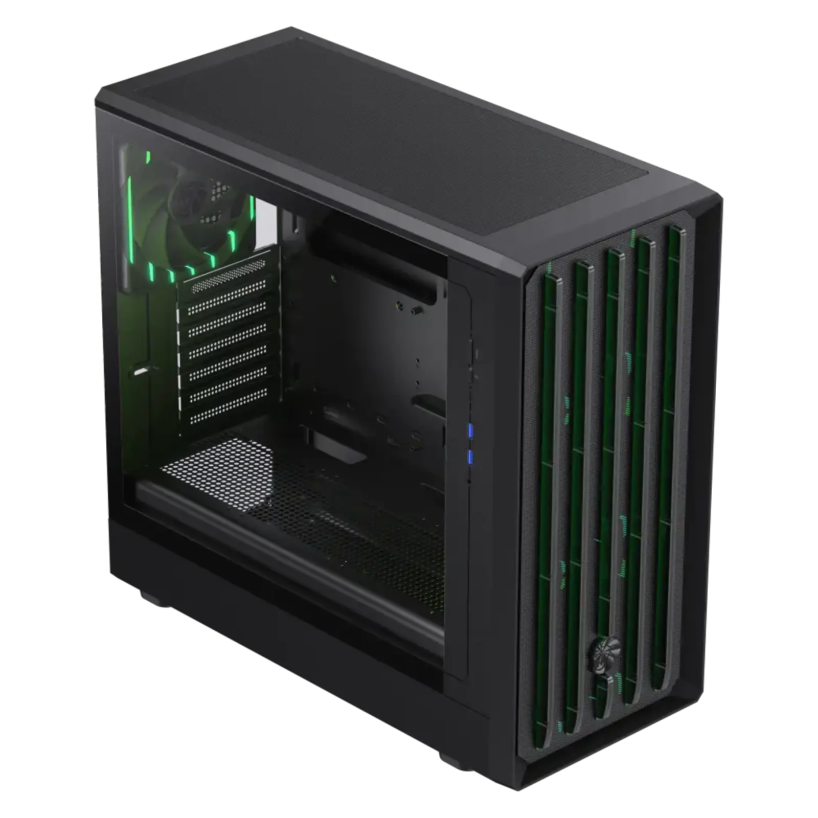 Корпус GAMEMAX комп'ютерний Mid Tower без блока живлення ATX, M-ATX,ITX, Tempered Glass,Mesh,USB3.0x2,Type- CLAW 460 BK UA