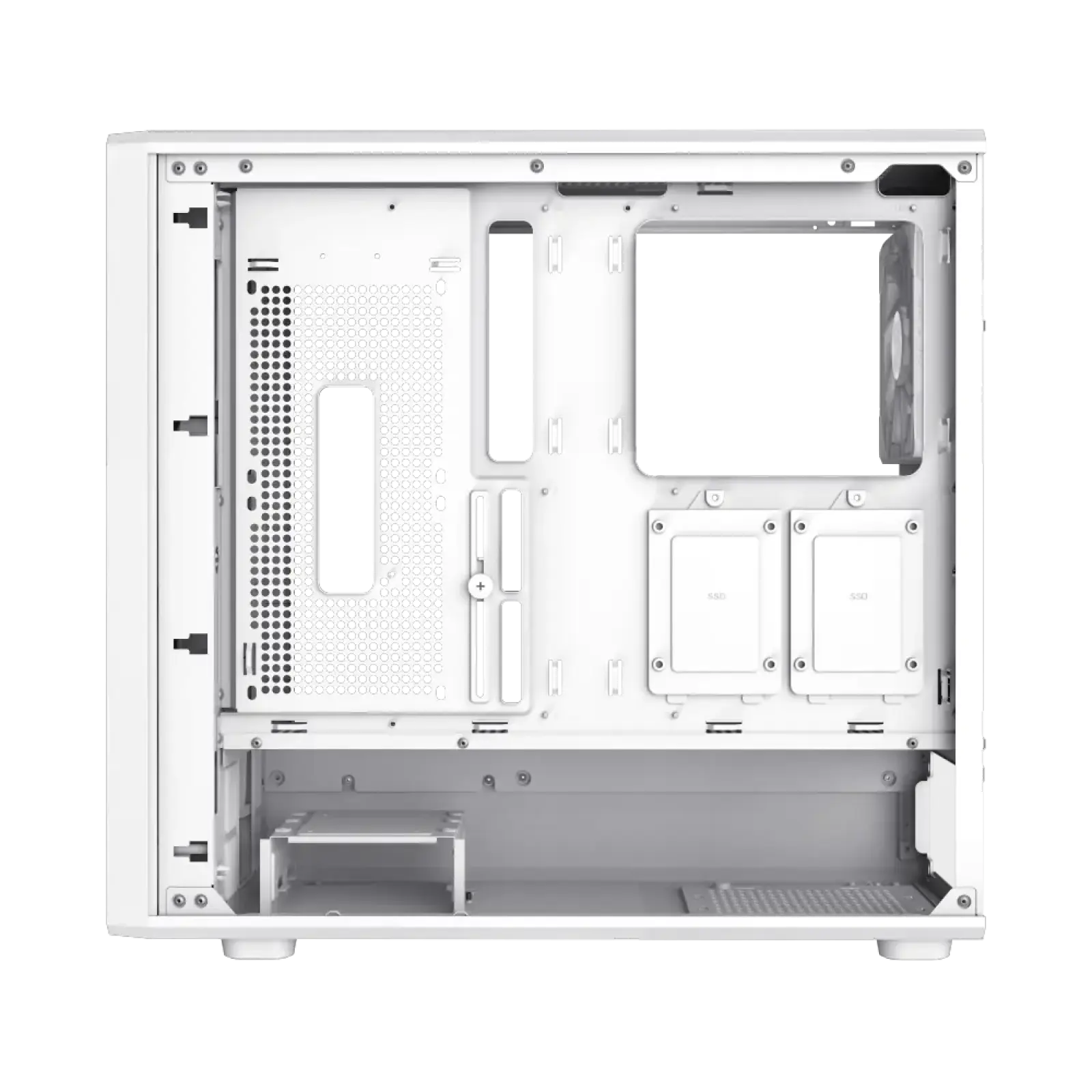 Корпус GAMEMAX комп'ютерний Mid Tower без блока живлення ATX, M-ATX,ITX, Tempered Glass,Mesh,USB3.0x2,Type- CLAW 460 WH UA