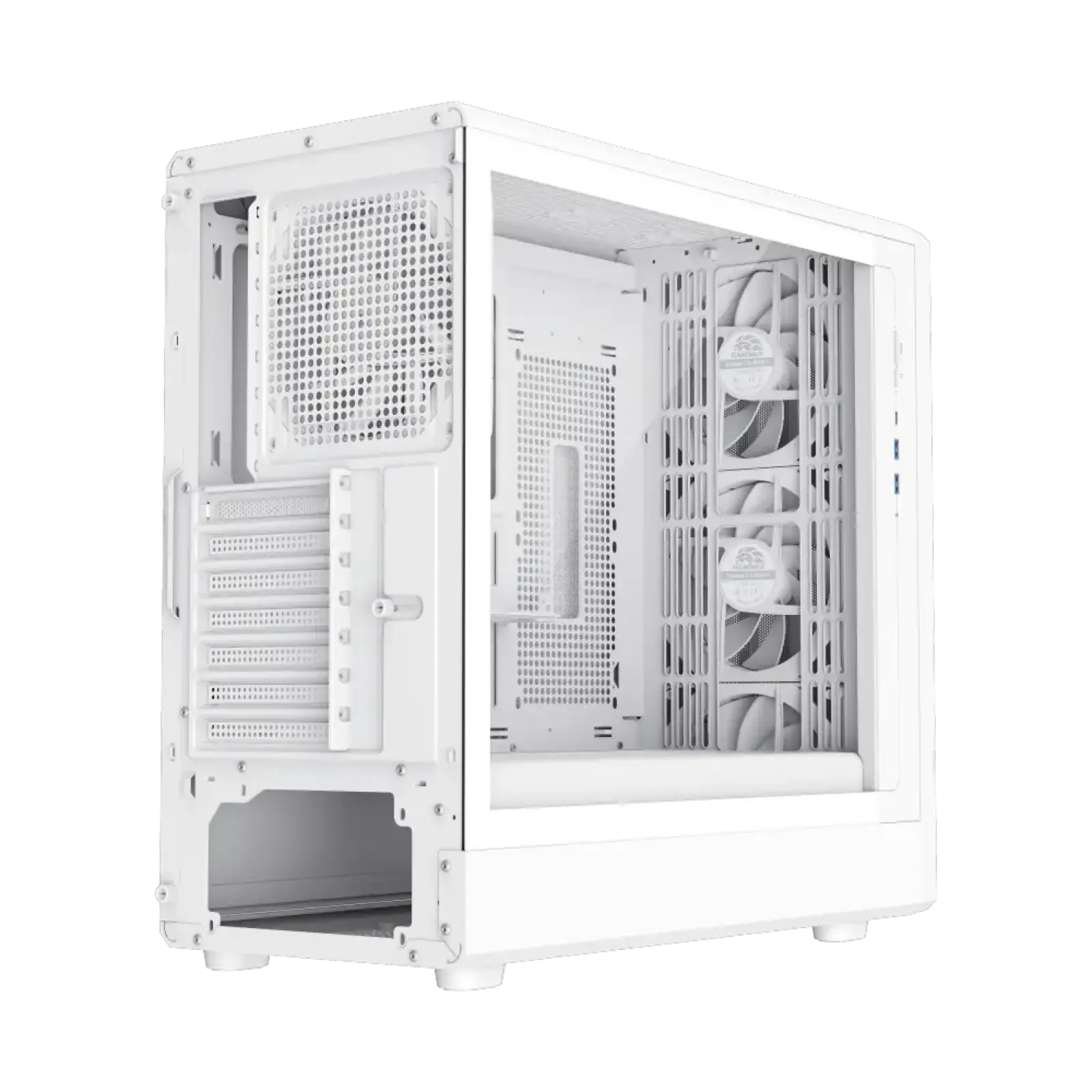 Корпус GAMEMAX комп'ютерний Mid Tower без блока живлення ATX, M-ATX,ITX, Tempered Glass,Mesh,USB3.0x2,Type- CLAW 460 WH UA