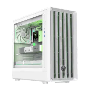 Корпус GAMEMAX комп'ютерний Mid Tower без блока живлення ATX, M-ATX,ITX, Tempered Glass,Mesh,USB3.0x2,Type- CLAW 460 WH UA