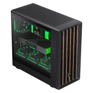 Корпус GAMEMAX комп'ютерний Midi Tower без блока живлення ATX, M-ATX,ITX, Tempered Glass,Mesh,USB3.2x2,Type CLAW 460 WB UA