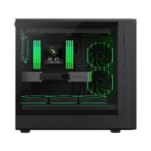 Корпус GAMEMAX комп'ютерний Midi Tower без блока живлення ATX, M-ATX,ITX, Tempered Glass,Mesh,USB3.2x2,Type CLAW 460 WB UA