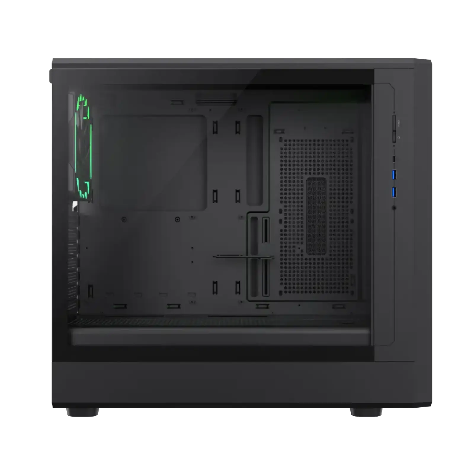 Корпус GAMEMAX комп'ютерний Midi Tower без блока живлення ATX, M-ATX,ITX, Tempered Glass,Mesh,USB3.2x2,Type CLAW 460 WB UA