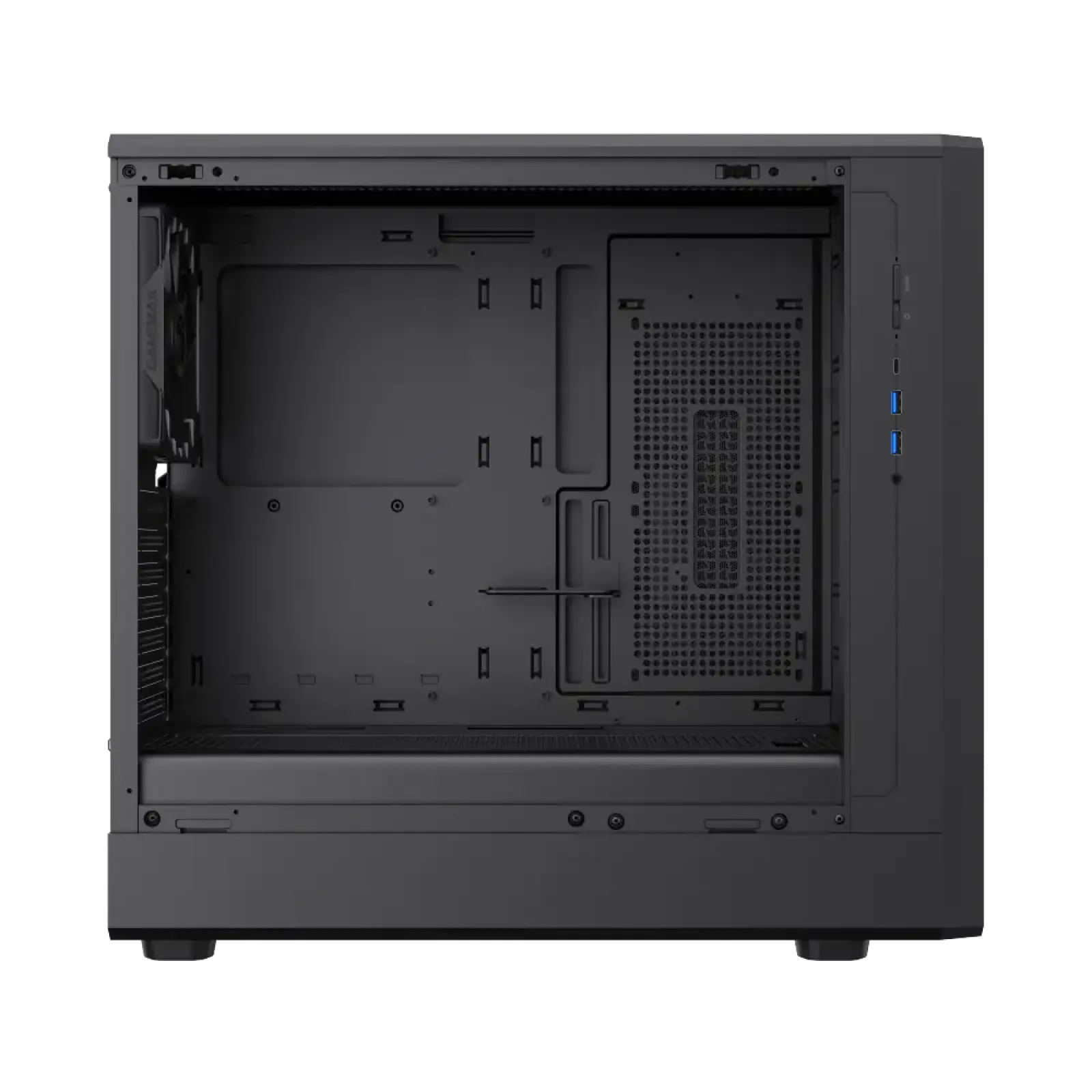 Корпус GAMEMAX комп'ютерний Midi Tower без блока живлення ATX, M-ATX,ITX, Tempered Glass,Mesh,USB3.2x2,Type CLAW 460 WB UA