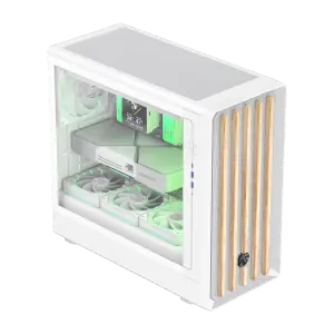 Корпус GAMEMAX комп'ютерний Midi Tower без блока живлення ATX, M-ATX,ITX, Tempered Glass,Mesh,USB3.2x2,Type CLAW 460 WW UA