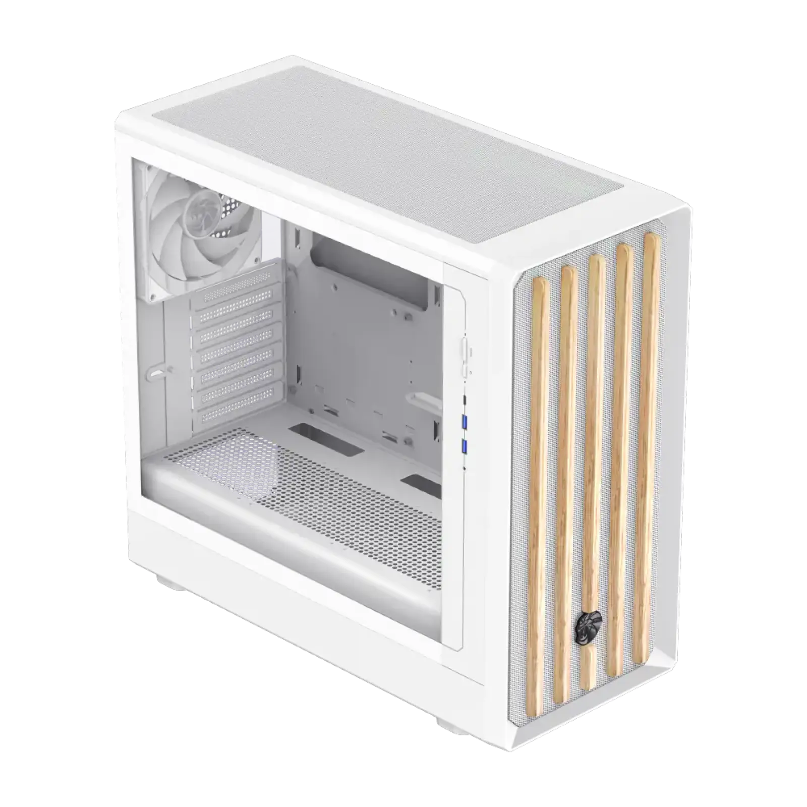 Корпус GAMEMAX комп'ютерний Midi Tower без блока живлення ATX, M-ATX,ITX, Tempered Glass,Mesh,USB3.2x2,Type CLAW 460 WW UA