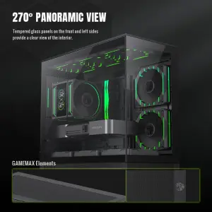 Корпус GameMax Vista 2 MB Без БЖ UA