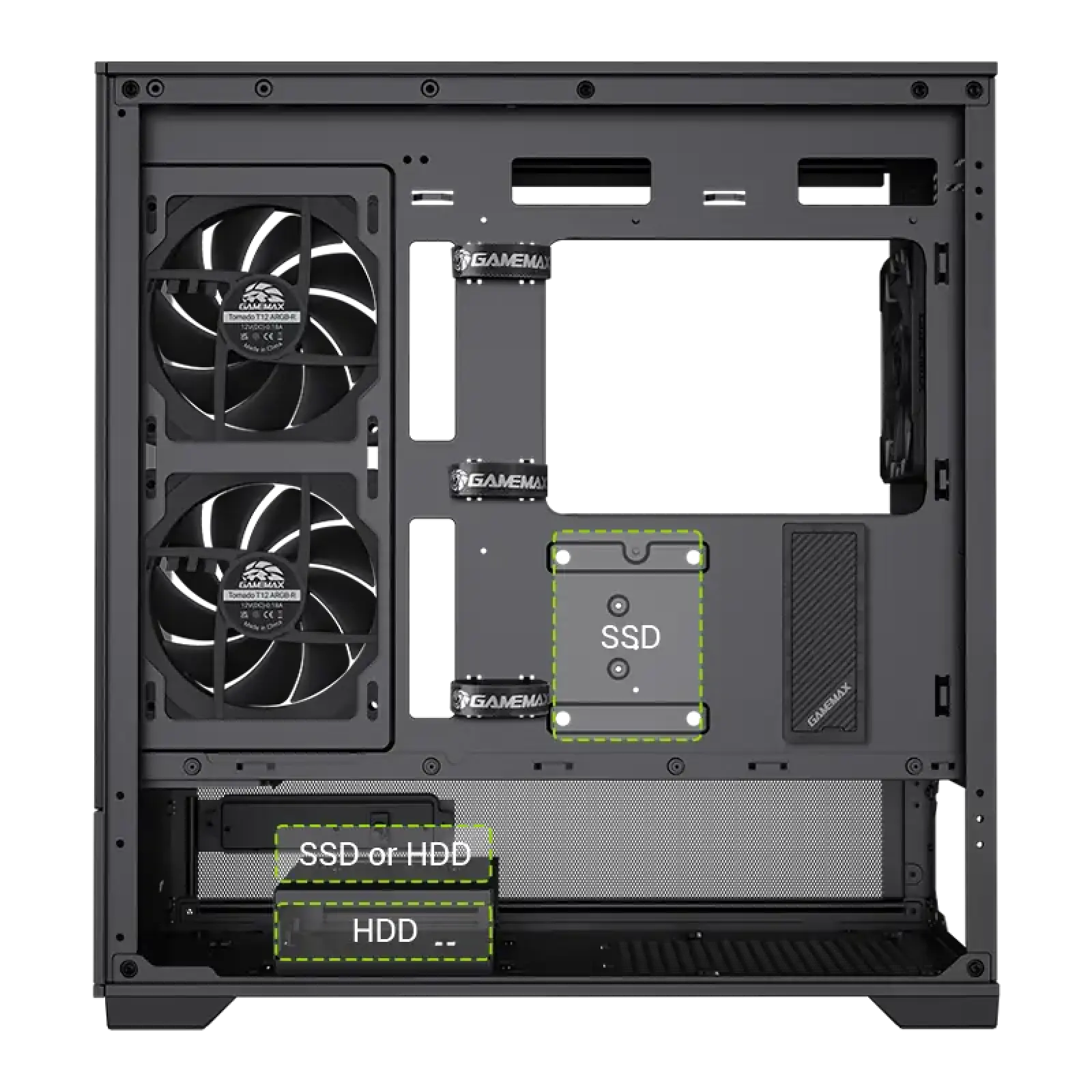 Корпус GameMax Vista 2 MB Без БЖ UA
