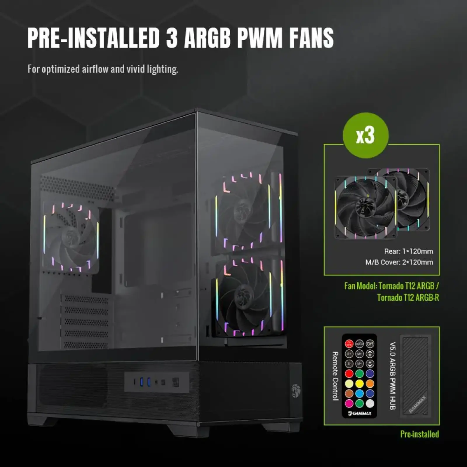 Корпус GameMax Vista 2 MB Без БЖ UA