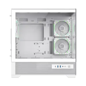 Корпус GAMEMAX комп'ютерний Mini Tower без блока живлення M-ATX,ITX, Tempered Glass,USB3.2x2,Type-C, Combo VISTA 2 MW UA