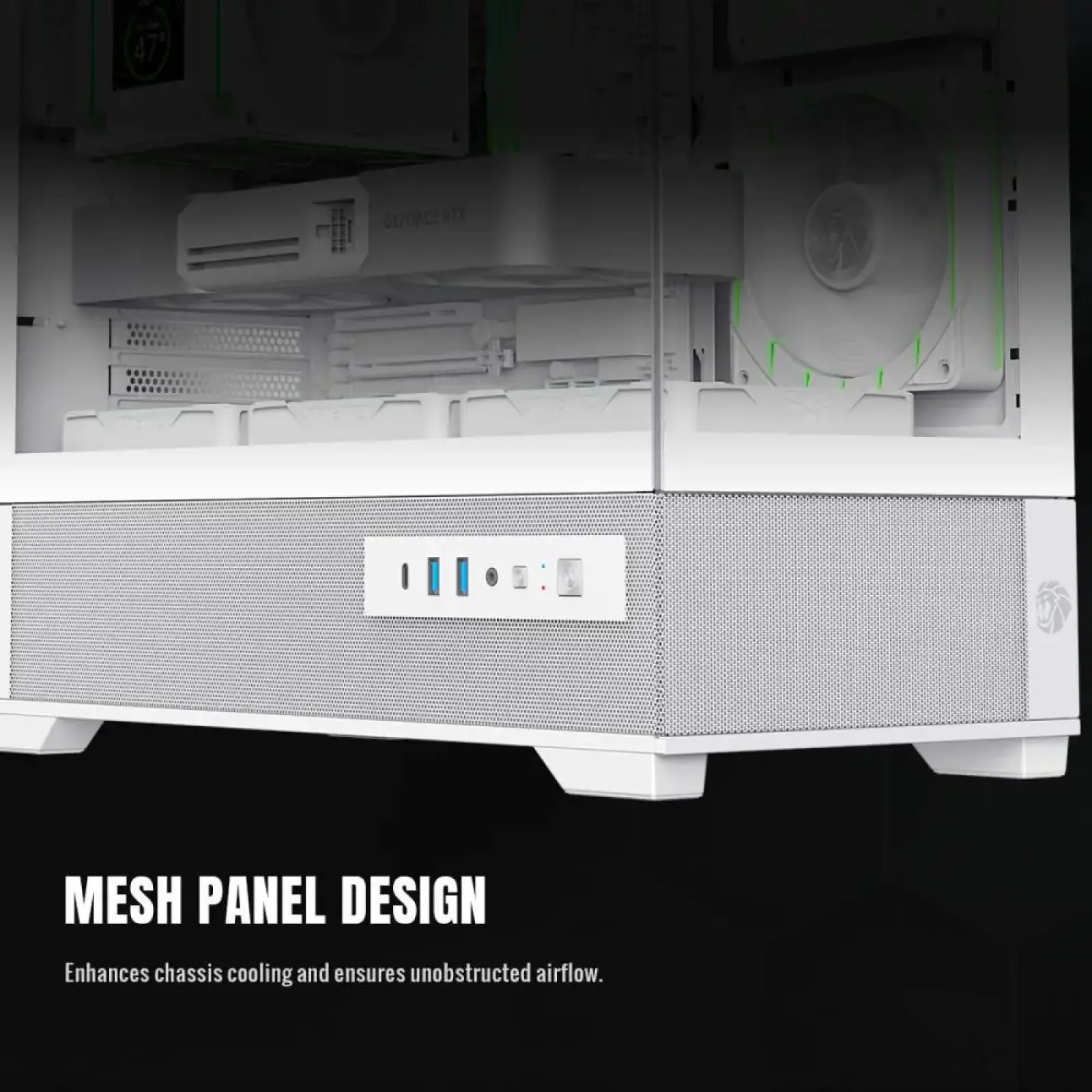 Корпус GAMEMAX комп'ютерний Mini Tower без блока живлення M-ATX,ITX, Tempered Glass,USB3.2x2,Type-C, Combo VISTA 2 MW UA