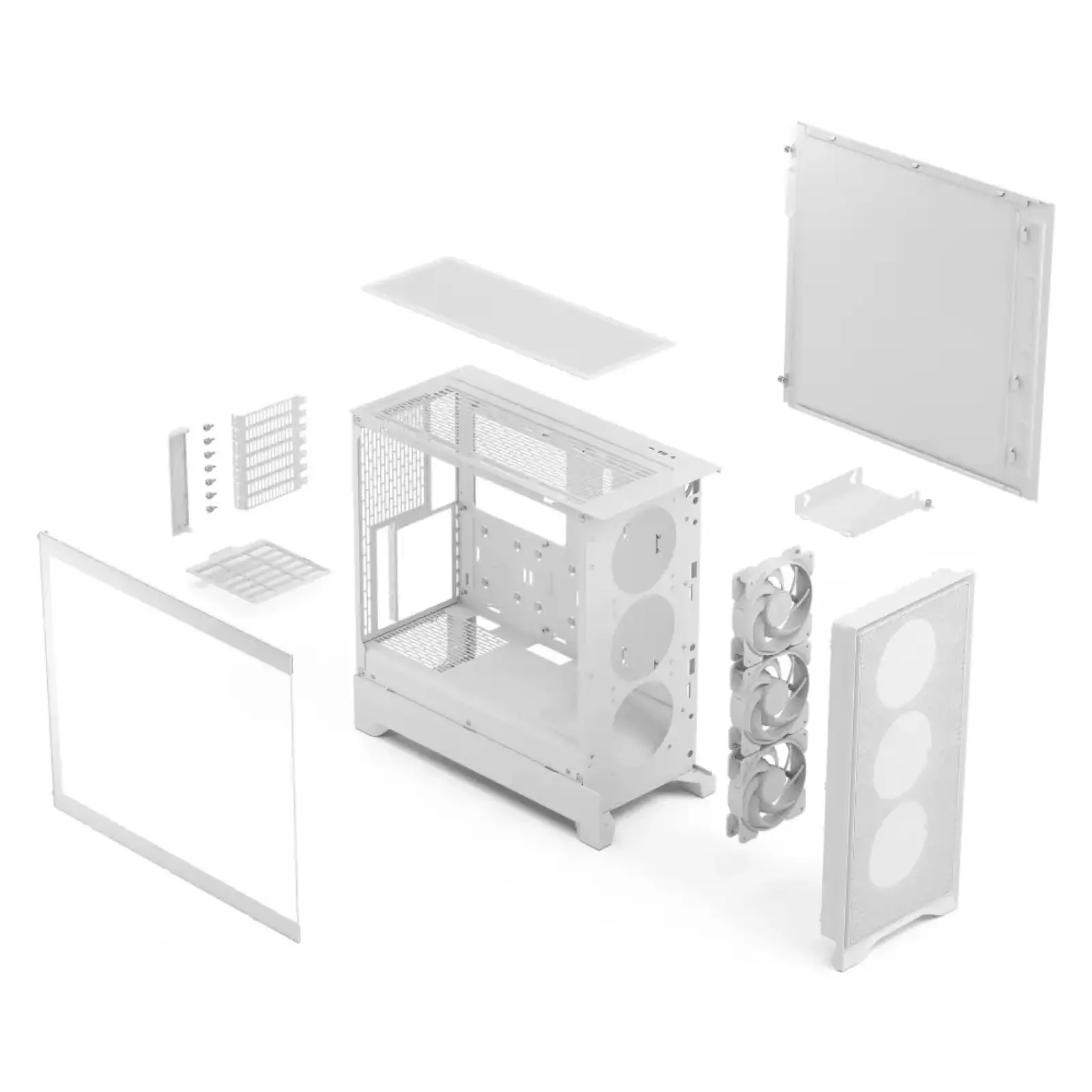 Корпус Fractal Design Pop 2 Air White TG RGB Без БЖ (FD-C-POA2A-04) UA
