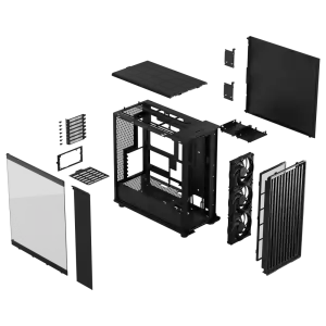 Корпус FRACTAL DESIGN E-ATX (до 275 мм) без БЖ, чорний, з загарнтованим склом North XL Momentum Edition FD-C-NOR1X-07 UA