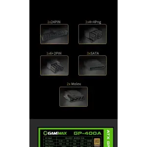 Блок живлення GameMax GP-400A UA