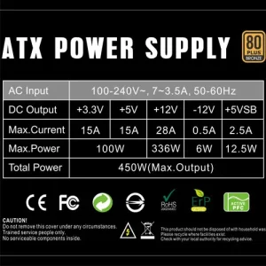 Блок живлення GameMax GP-450 UA