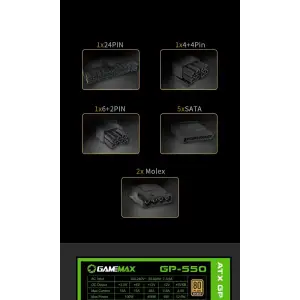 Блок живлення GAMEMAX GP-550 UA