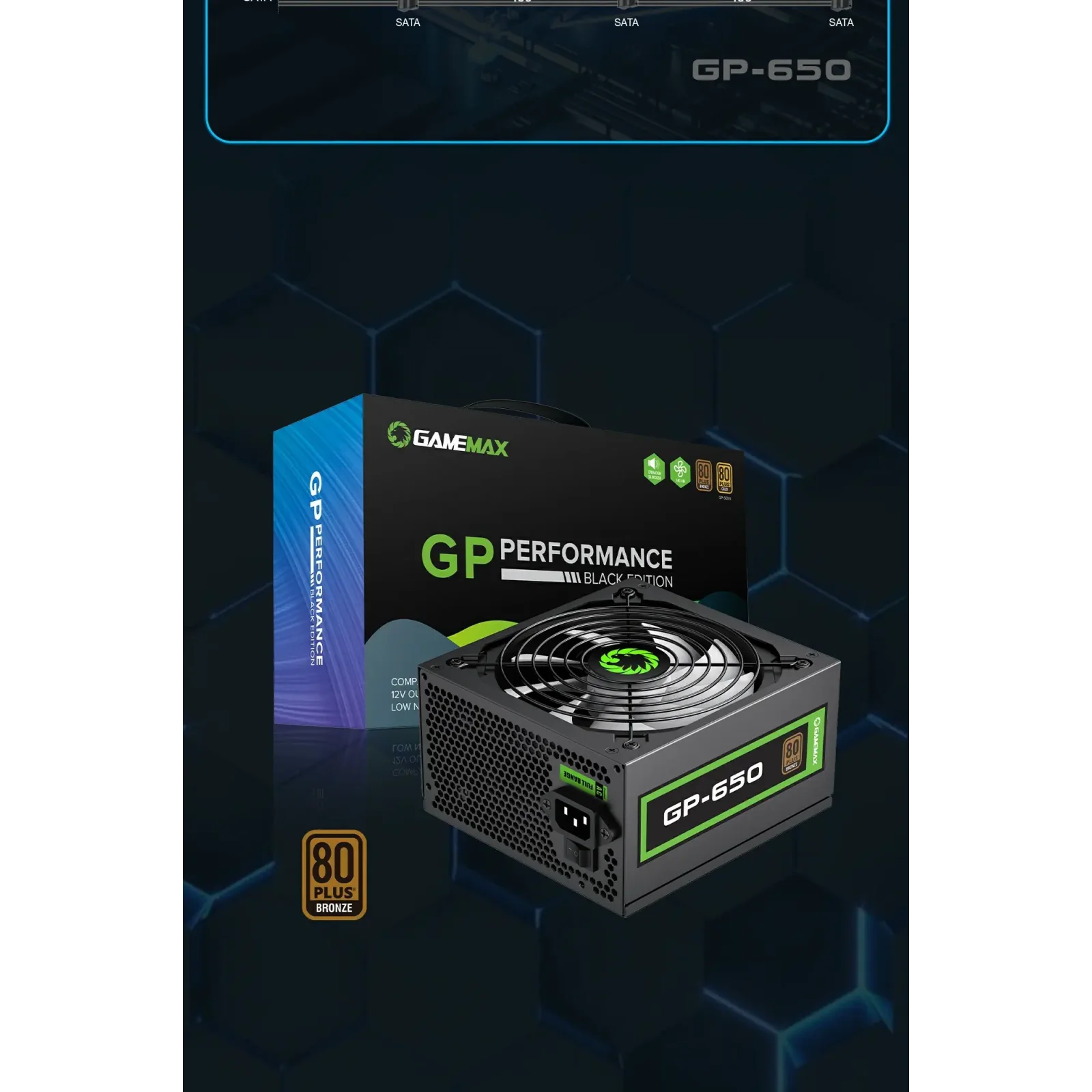 Блок живлення GAMEMAX GP-650 UA