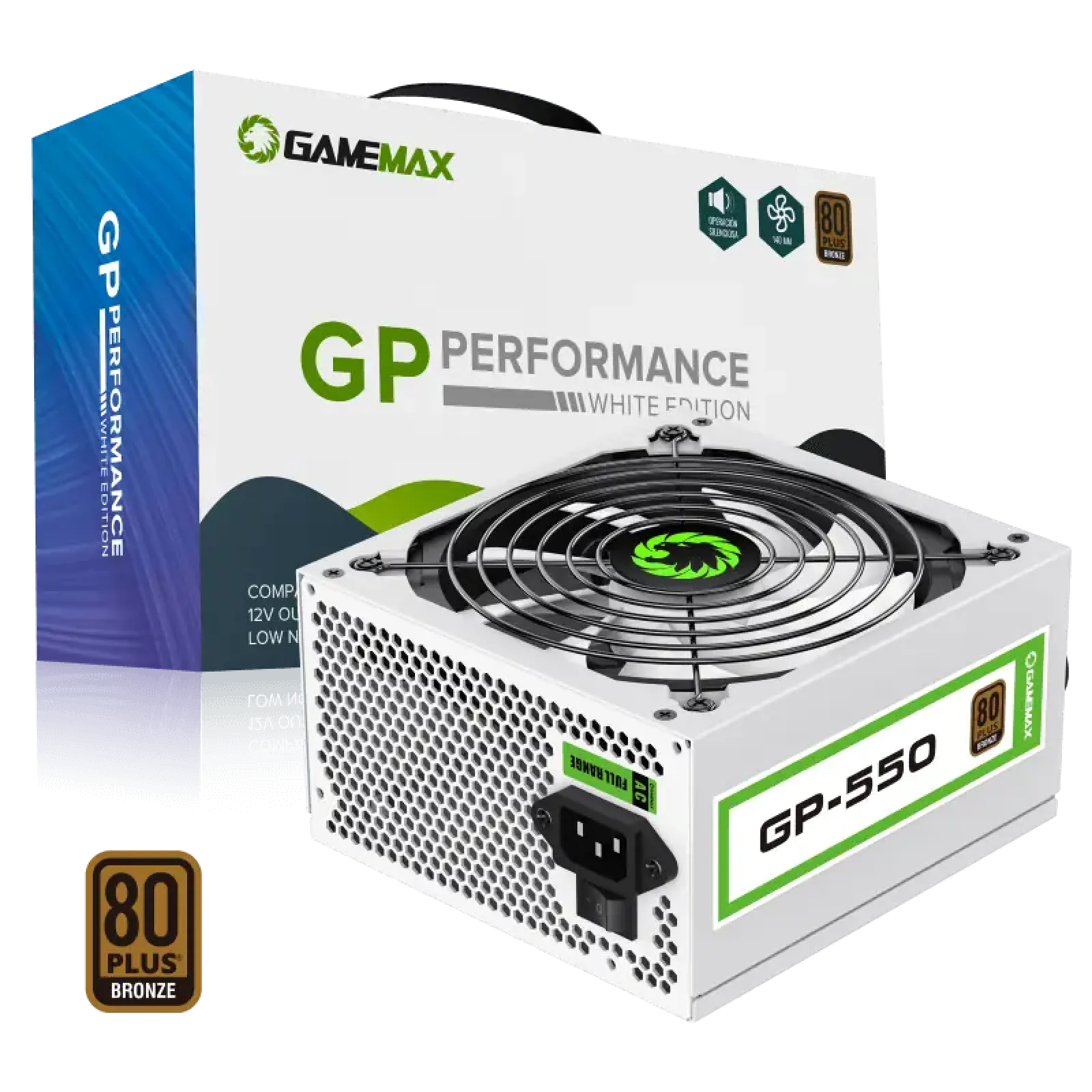 Блок живлення GAMEMAX GP-550-White UA