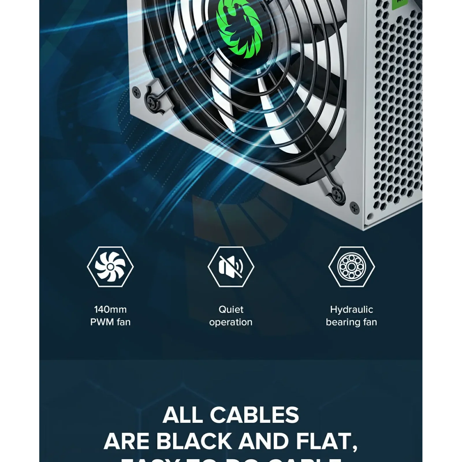 Блок живлення GAMEMAX GP-550-White UA