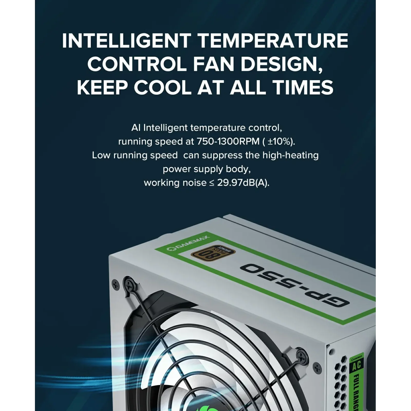 Блок живлення GAMEMAX GP-550-White UA