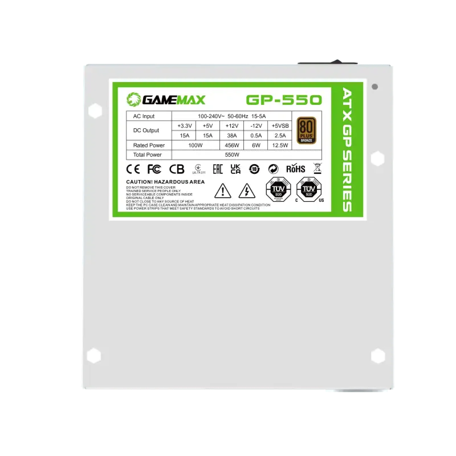 Блок живлення GAMEMAX GP-550-White UA