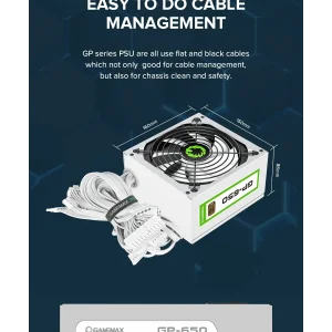 Блок живлення GAMEMAX GP-650-White UA