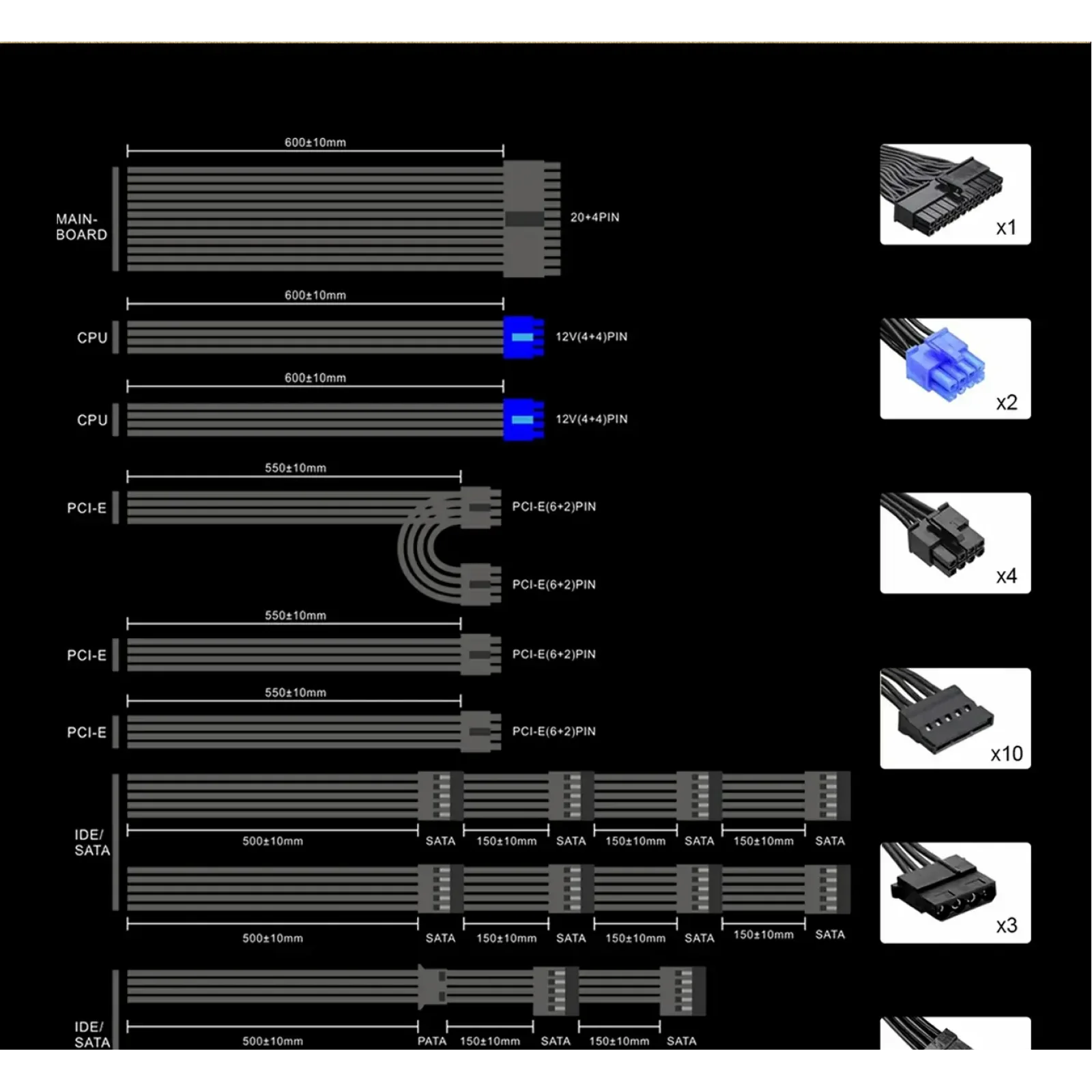 Блок живлення GameMax RGB-1050 PRO UA