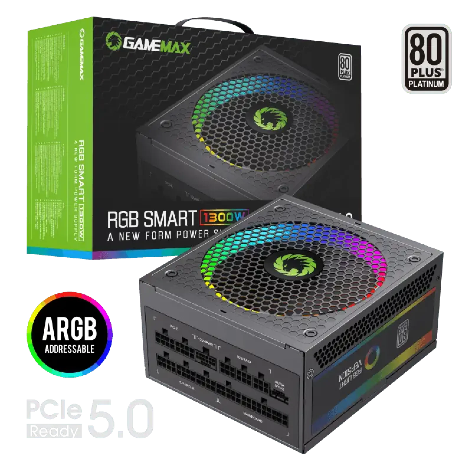 Блок живлення GameMax RGB-1300 (ATX3.1 PCIe5.1) UA