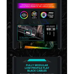Блок живлення GameMax RGB-1300 (ATX3.1 PCIe5.1) UA
