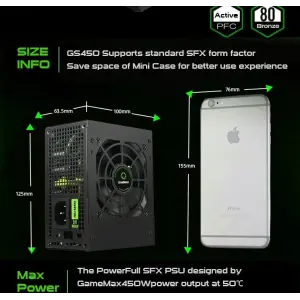 Блок питания GameMax 450W GS-450 UA