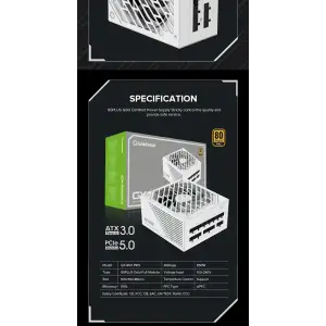 Блок питания GAMEMAX GX-850 PRO WT (ATX3.0 PCIe5.0) UA