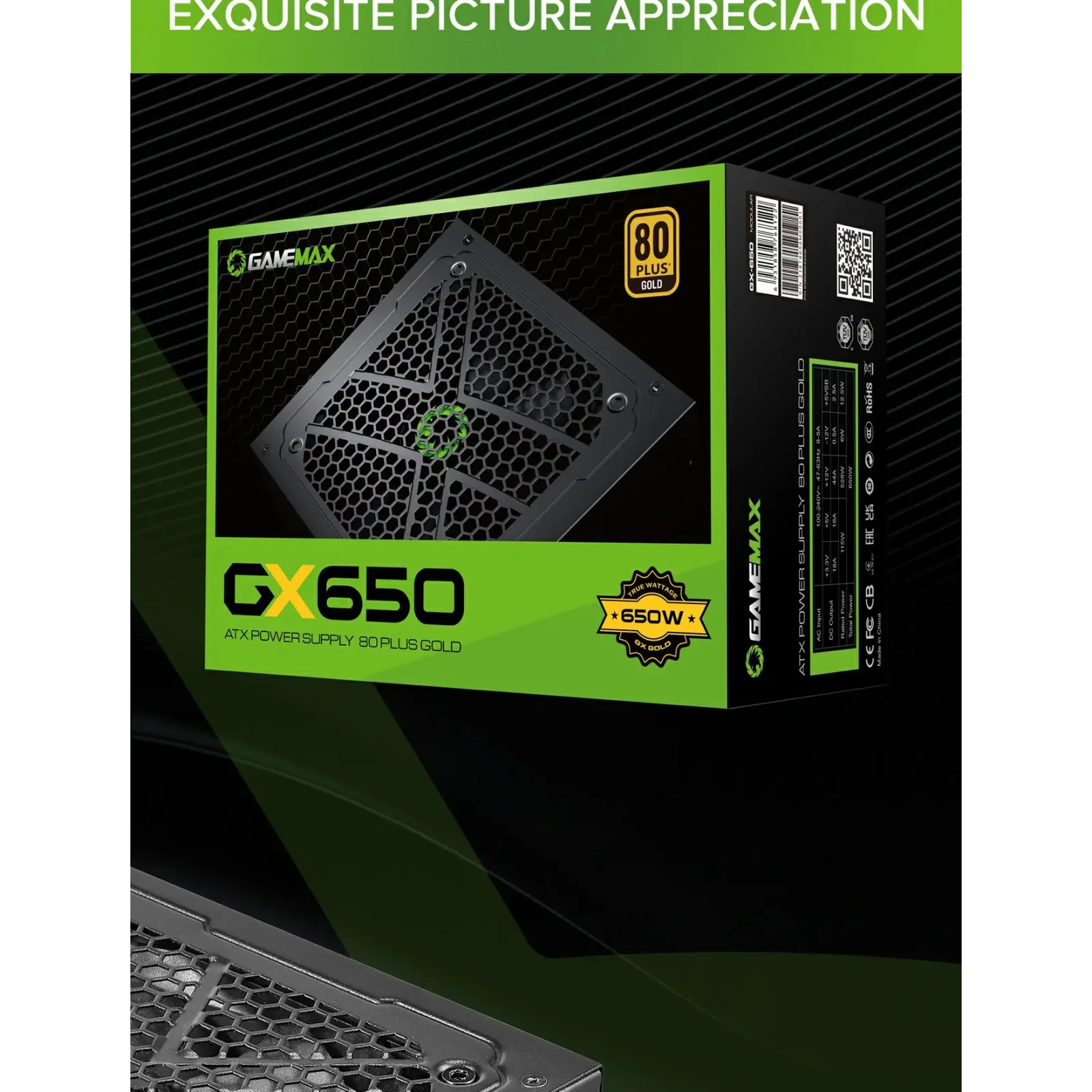 Блок живлення GameMax GX-650 Modular UA