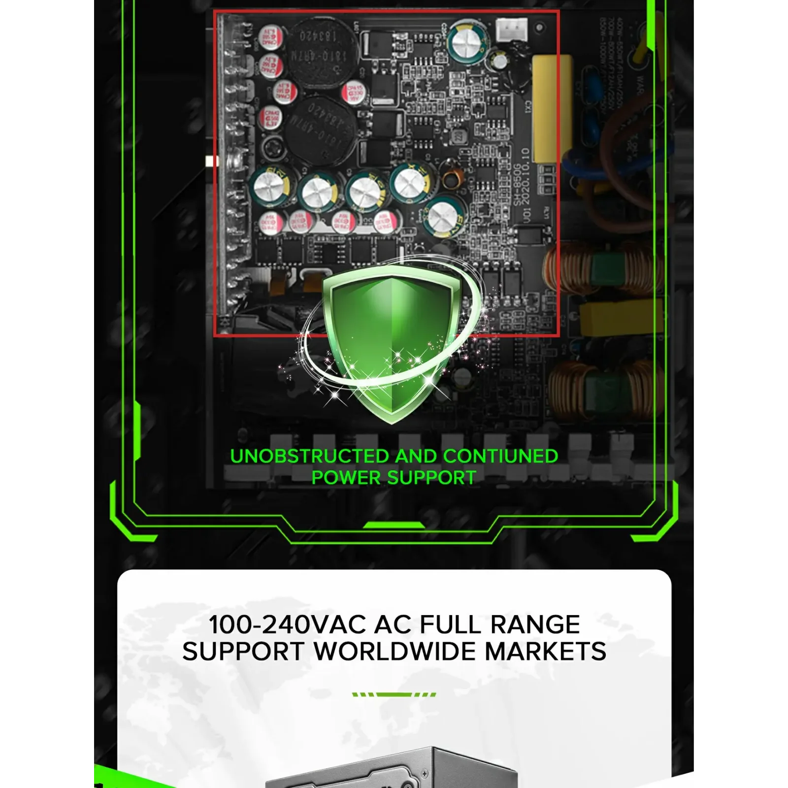 Блок живлення GameMax GX-850 Modular UA